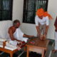DSP Jaidev Sihag at Bhandavpur Jain Tirth with Achrya shri Jayratna Suri